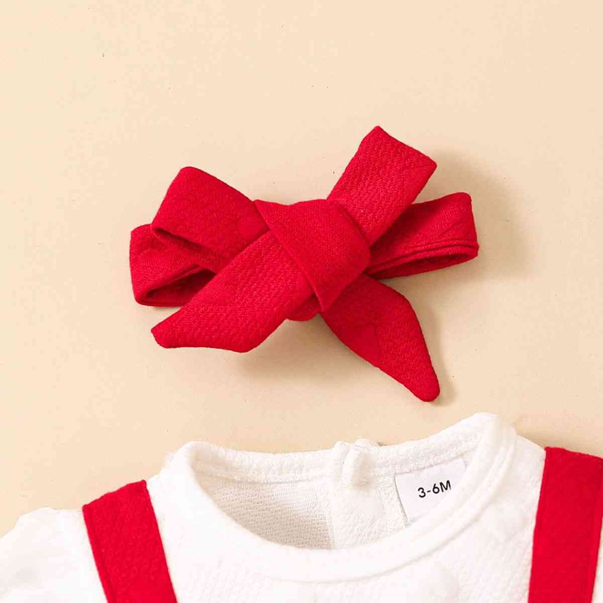 Baby Girl Two-Tone Bow Detail Dress